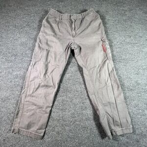 Portwest Cargo Pant Men's 2XL Beige Cotton Straight-Leg Workwear Utility Travel